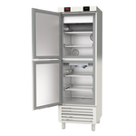 Vaiotec Topline Gastro-Reifeschrank Dry-Aging 2 Zonen, Edelstahl, Abtropfen und Trocknen, 245 + 245 Liter, 680 × 735 mm