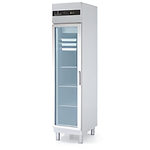 Vaiotec Topline Gewerbekühlschrank GN 1/1, Edelstahl, Glastür, 303 Liter, 430 × 770 mm