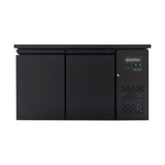 Vaiotec Gastro-Barkühltisch schwarz, 2 Türen – 280 l, 1465 × 520 mm