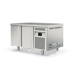 Vaiotec Topline Bäckerei Gastro-Kühltisch, 2-fach EN 60x40 mit 2 Türen, 1495 × 800 mm