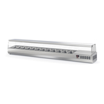 Vaiotec Topline Gastro-Kühlaufsatz mit Glasabdeckung 12xGN1/4, 2545 × 336 mm