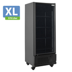 Vaiotec Topline Gastro-Getränkekühlschrank 1 Tür, 570 Liter XL, schwarz, 750 × 742 mm