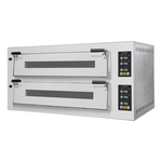 Vaiotec Topline Elektro Pizzaofen 6+6 × 34 cm (breite Version), digitales Thermostat, 1450 × 835 mm