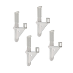 Vaiotec 4er-Set Halterungen für Rost für Topline Getränkekühlschranke, weiß