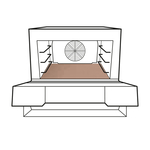 UNOX Teflon-Antihaftfolie TG365 Platten und Behälter für Speed-Öfen 460x330