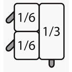 SARO E7/CPCEXB Nudelkorb-Set: 2 x 1/6 GN + 1 x 1/3 GN