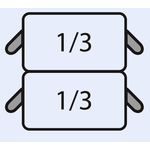 SARO E7/CPCEXE Nudelkorb-Set: 2 x 1/3 GN