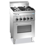 SARO Gasherd mit Gasbackofen, 4 Brenner 600 Line Modell G4SF6