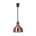 Hendi Höhenverstellbare Wärmelampe, kuppelförmig, Kupfer, 230V/250W, ⌀250x(H)207mm