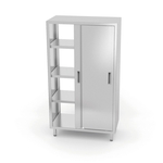 Hendi Durchreicheschrank mit Schiebetüren – verschraubt, Kitchen Line, 800x700x(H)1800mm