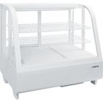 SARO Kühlvitrine, 100 Liter KATRIN weiß, Farbe: Weiß