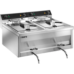 SARO Fritteuse Tisch GASTROLINE 9+9V