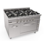 SARO Gasherd + Elektroofen 6 Brenner Modell LQ / CUG6NE
