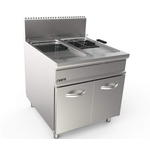SARO Gasfritteuse 2 x 22 Liter Modell LQ / FLG2V22