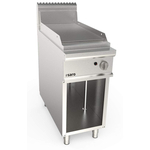 SARO Gasgriddleplatte 400 mm breit Standgerät gerillt Modell LQ / FTG2BAR