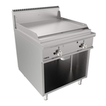 SARO Gasgriddleplatte 800 mm breit Standgerät gerillt Modell LQ / FTG4BAR