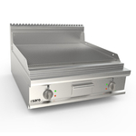 SARO Elektrogriddleplatte 800mm breit Tisch gerillt LQ