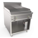 SARO Elektrogriddleplatte 800 mm breit Stand 1/2+1/2 Modell LQ / FTG4BAM