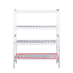 SARO Alu- Regalboden mit Kunstoffrosten 475x1330mm
