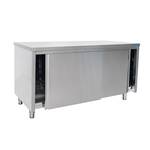 SARO Edelstahlschrank Schiebetür - 700 mm Tiefe 1000mm