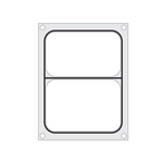 Hendi Matrize für Versiegelungsmaschine, ein zweiteiliger Behälter (227x178 mm), Ausführung: ein zweiteiliger Behälter (227x178 mm)