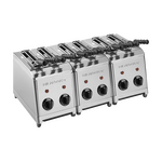 Milantoast Sandwich Toaster Edelstahl 6 Scheiben, Farbe: Edelstahl, Ausführung: 6 Scheiben