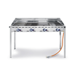 Hendi Grillsystem Green Fire 4 Brenner mit Rollengestell 1400x612x(H)825 mm