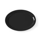 Hendi Fast-Food-Tablett aus Polypropylen, oval Schwarz 265x195x(H)15 mm, Farbe: Schwarz