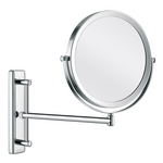 Aliseo Concierge Collection Kosmetikspiegel mit Schwenkarm & Höhenverstellbar, Farbe: Chrom, Variante: Schwenkarm & Höhenverstellbar, Durchmesser: ø200 mm