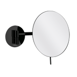 Aliseo Cosmo Minimalist Kosmetikspiegel mit Schwenkarm - Schwarz, Farbe: Schwarz, Variante: Schwenkarm