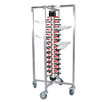 Was Germany Tellerstapelsystem für 48 Teller, 65 x 59 x 126 cm, Aluminium, Stahl, ABS Kunststoff