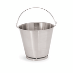 Was Germany Eimer mit Bodenreifen, Ø 33 cm, 15 ltr., Chromnickelstahl