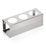 Was Germany Quetschflaschenhalter für 3 Flaschen, 32,5 x 11 x 12 cm, Chromnickelstahl