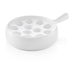 Was Germany Schneckenpfanne, mit Stielgriff, für 12 Schnecken, Ø 20 cm, Porzellan