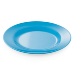Essentials Teller Set, flach, Ø 20 cm, blau, Set á 12 Stück, Melamin