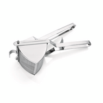 Was Germany Kartoffelpresse, mit 3 austauschbaren Einsätzen, Chromnickelstahl, Chromnickelstahl 18/10