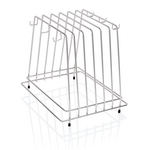 Essentials Schneidbretthalter für 6 Bretter bis max. 2 cm, 29,5 x 25,5 x 26 cm, Chromnickelstahl