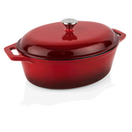 Was Germany Bräter, 33,5 x 26,5 x 11,5 cm, rot, emailliert