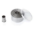 Was Germany Ausstechformen Set, Ø 2,7 cm bis Ø 10,4 cm, Chromnickelstahl