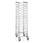 Was Germany Tablettwagen für 12 Tabletts 45,5 x 35,5 cm, 53 x 42 x 180 cm, Chromnickelstahl
