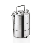 Was Germany Thermoetagentransportbehälter mit 3 Speiseeinsätzen á 0,9 ltr., Edelstahl