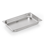 Essentials GN Behälter Set GN 1/1-065 mm, Seiten- & Bodenlochung, Set á 6 Stück, Chromnickelstahl