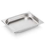 Essentials GN Behälter Set GN 1/2-040 mm, Bodenlochung, Set á 6 Stück, Chromnickelstahl