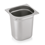 Essentials GN Behälter Set GN 1/6-200 mm, Set á 6 Stück, Chromnickelstahl