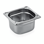 Was Germany GN Behälter GN CORE 1/6-100 mm, mit U-Ecken, Chromnickelstahl