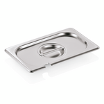 Was Germany GN Deckel GN SELECT 1/4, mit Löffelaussparung, Chromnickelstahl 18/8