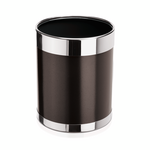 Was Germany Papierkorb, Ø 22 cm, Höhe 28 cm, walnuss, pulverbeschichtet, Stahl