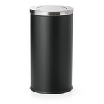 Was Germany Abfalleimer mit Schwingdeckel, Ø 37 cm, 80 Ltr., pulverbeschichteter Stahl