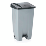 Was Germany Tretabfallbehälter, mit schwarzem Deckel, 120 ltr., 41 x 51 x 87 cm, Polyethylen