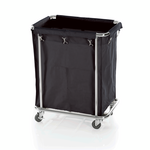 Was Germany Wäschewagen, schwarz , 65 x 45 x 84 cm, verchromt, Nylon